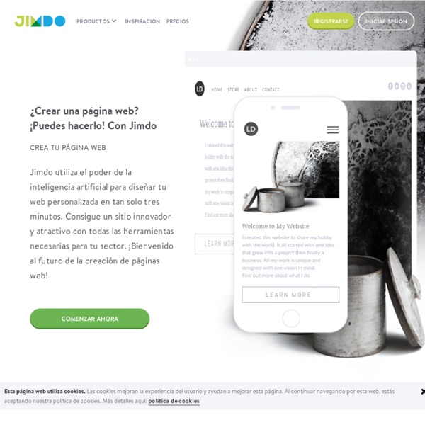 Crear pagina web gratis - Jimdo