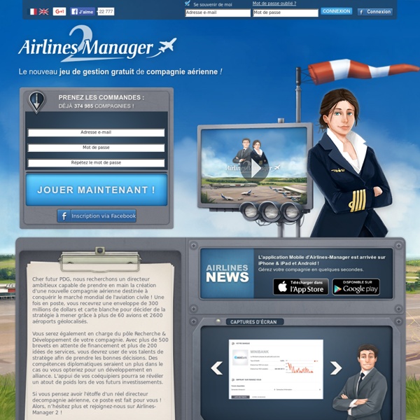 Jeu de gestion gratuit de compagnie aérienne - Airlines-Manager