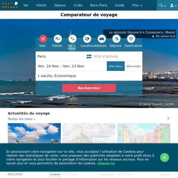 Easy Voyage, comparez les agences de voyages