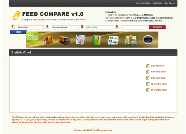 Compare Your FeedBurner Subscriber Numbers with Others » Feed Compare