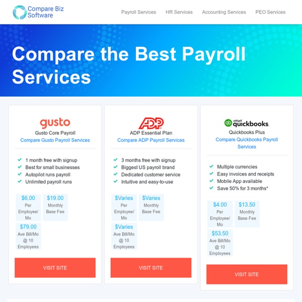 Compare The Best Online Payroll Software