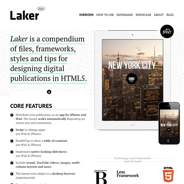 Laker compendium – Designing digital publications in HTML5