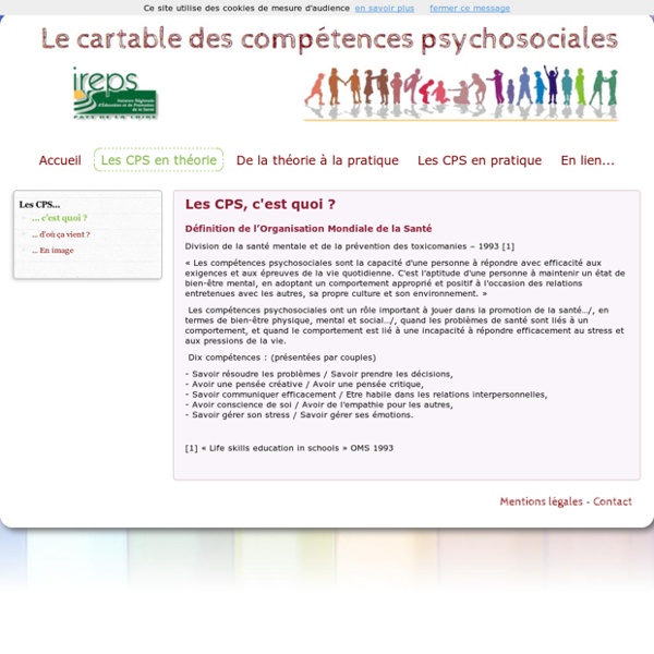 Le cartable des compétences psychosociales