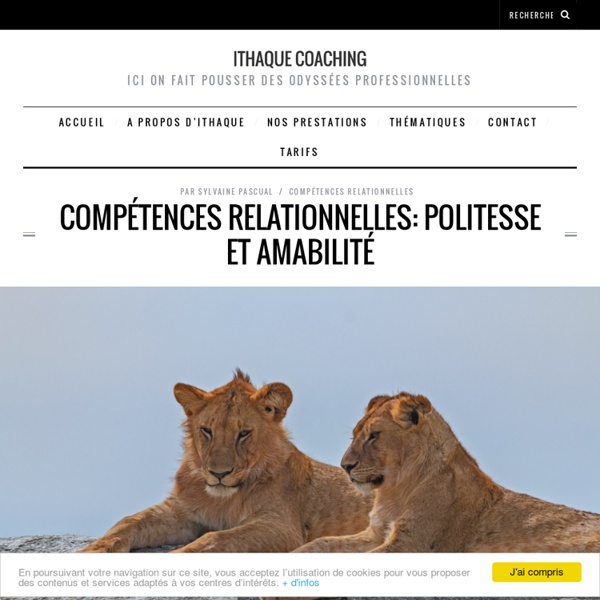 Compétences relationnelles: politesse et amabilité