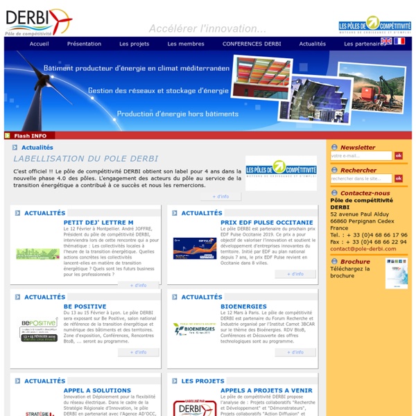 DERBI – Pôle eco&bioenergy