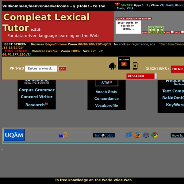 Compleat Lexical Tutor