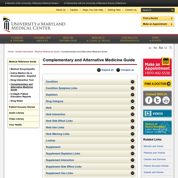 Complementary and Alternative Medicine Index (CAM)