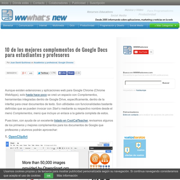 10 de los mejores complementos de Google Docs para estudiantes y profesores