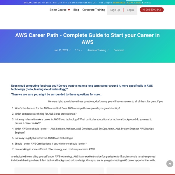 Complete AWS Career Path