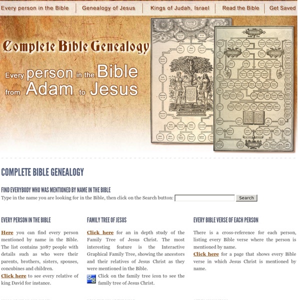 Complete Bible Genealogy - Jesus family tree - Kings of Judah and Israel