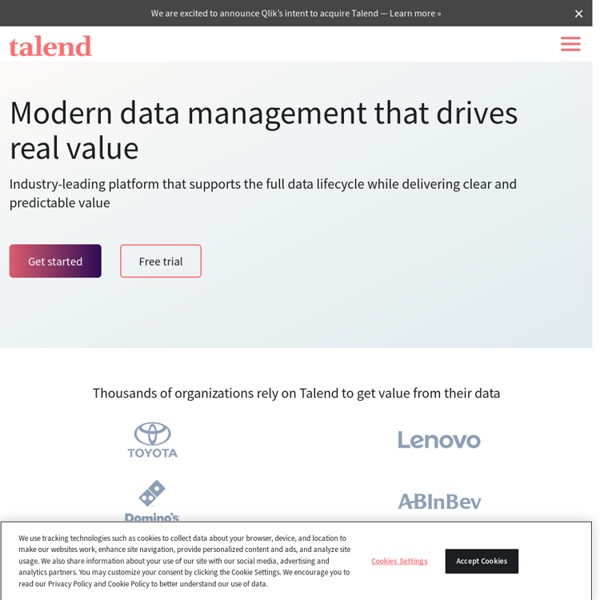 Data Integration Software and Data Management Tools - Talend