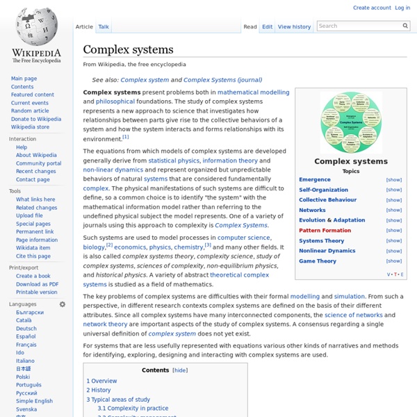 Complex systems
