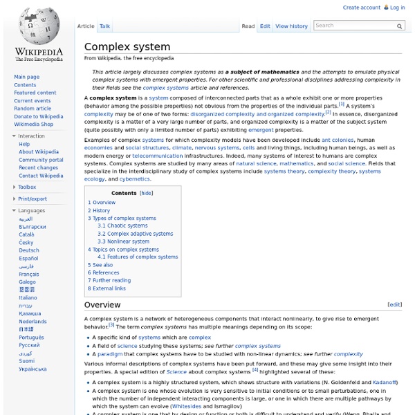 Complex system