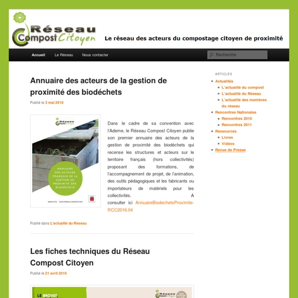 Réseau compost citoyen