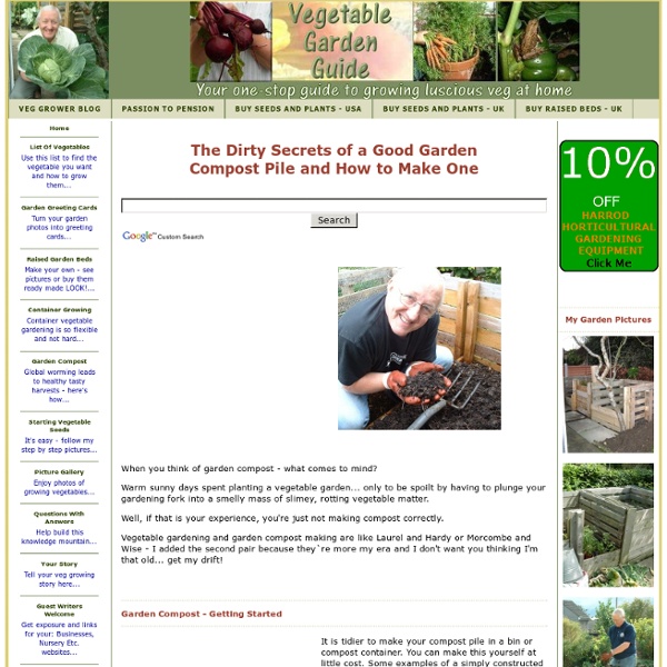 Garden compost making. How To Compost With A Compost Pile - Pictures And Description