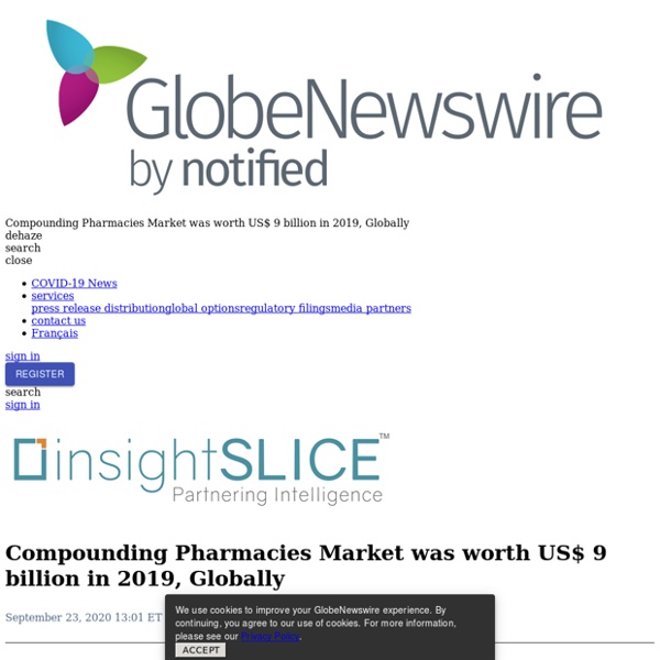 Compounding Pharmacies Market was worth US$ 9 billion in