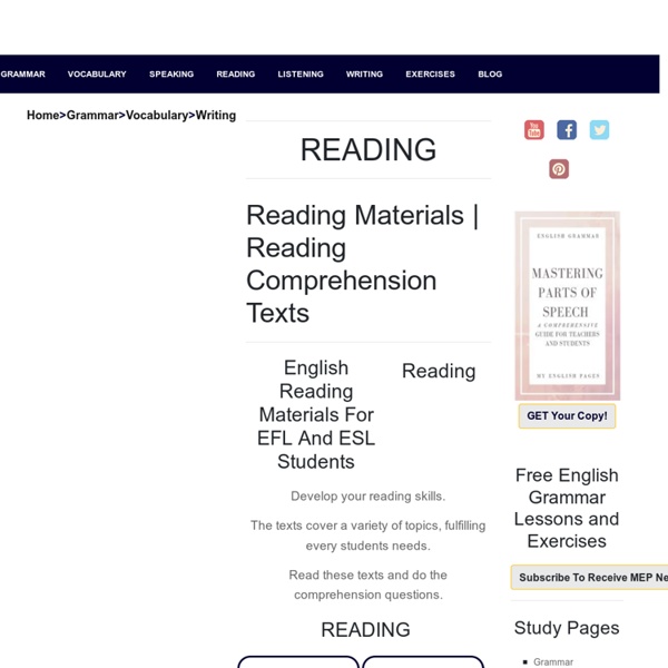 Reading Comprehension Resources for EFL and ESL Learners