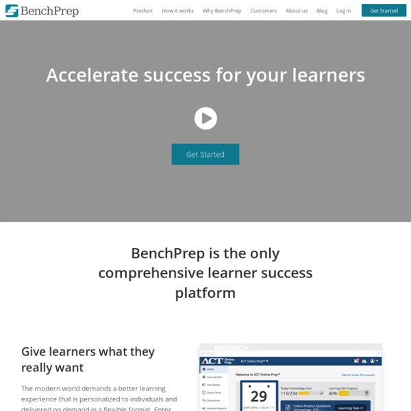 BenchPrep - Test Prep - Standardized Tests for LSAT, GRE, ACT, SAT, and AP Courses