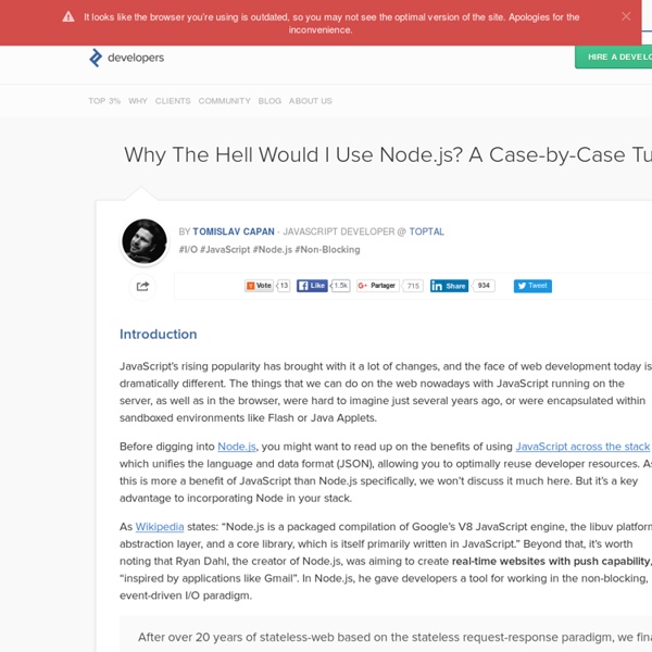 A Case-by-Case Introduction to Node.js