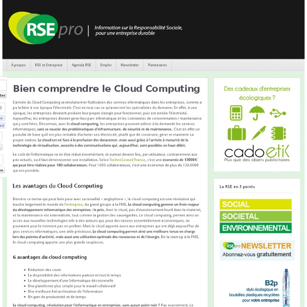 Bien Comprendre le Cloud Computing - Définition, Chiffres, Google