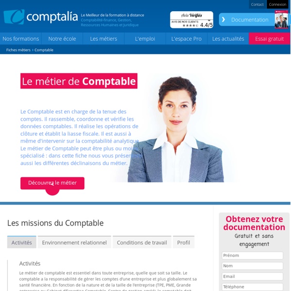 Fiche métier du Comptable : définition, fonction, salaire