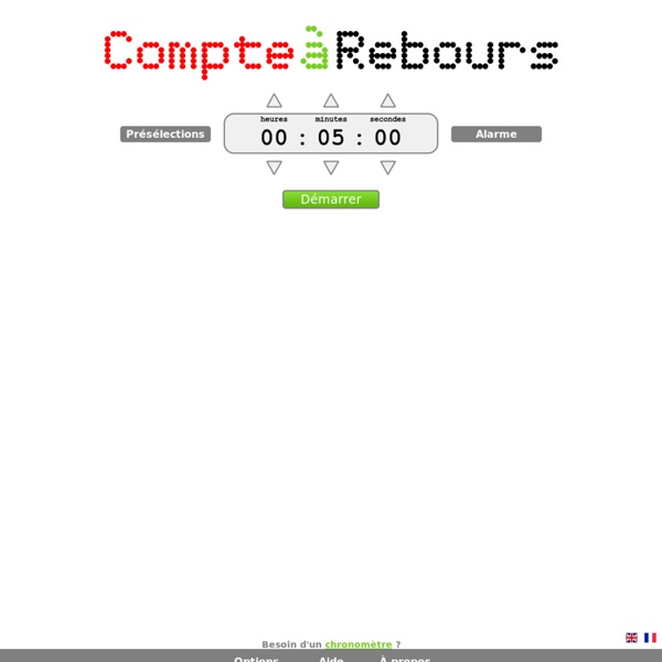 Compte à rebours en ligne Pearltrees