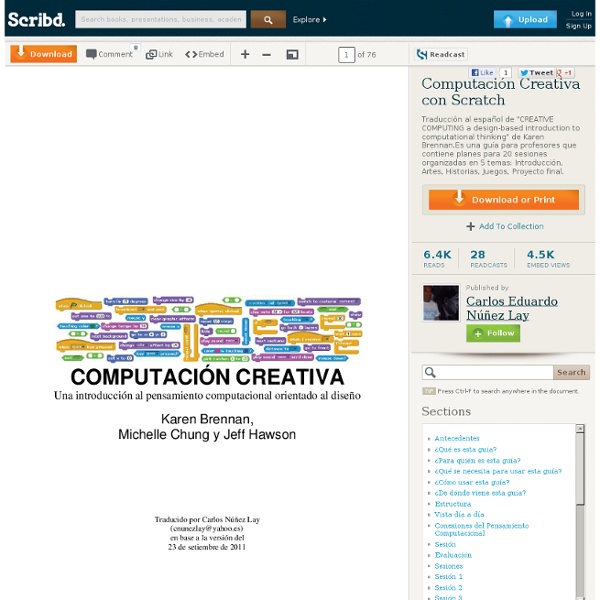 Computación Creativa con Scratch