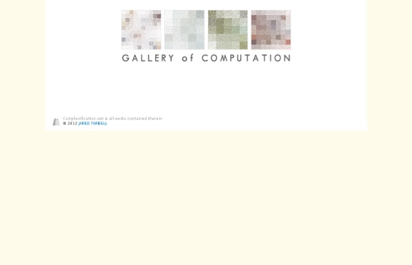 Gallery of Computation