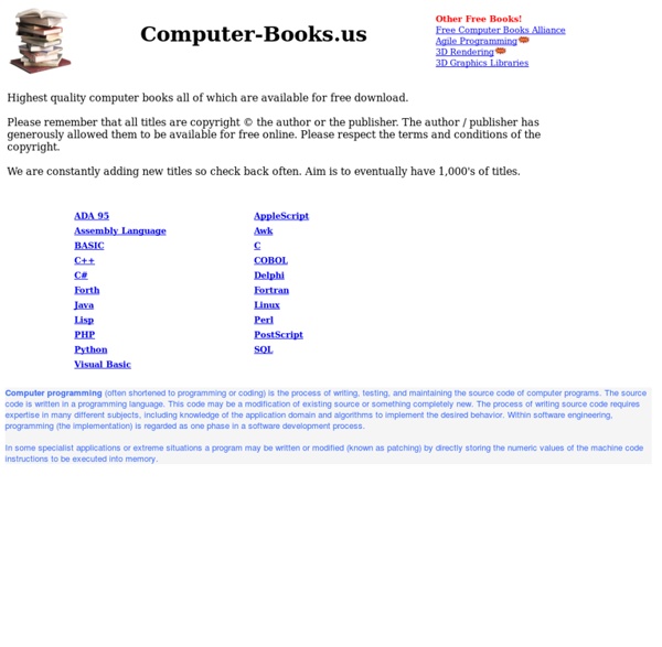 Computer-Books.us - Free computer books