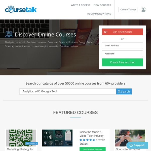 CourseTalk - Find and review the best online courses and MOOCs