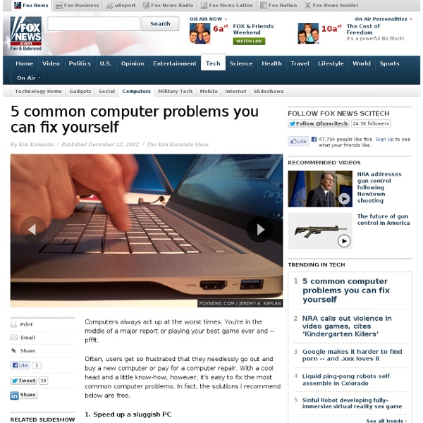 5 common computer problems you can fix yourself