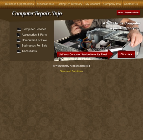 Computer Repair Technician - computerrepair.info