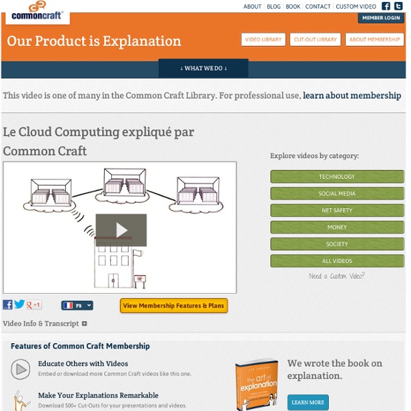 Le Cloud Computing expliqué par Common Craft