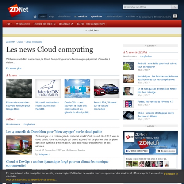 Cloud computing : toutes les news et analyses - ZDNet