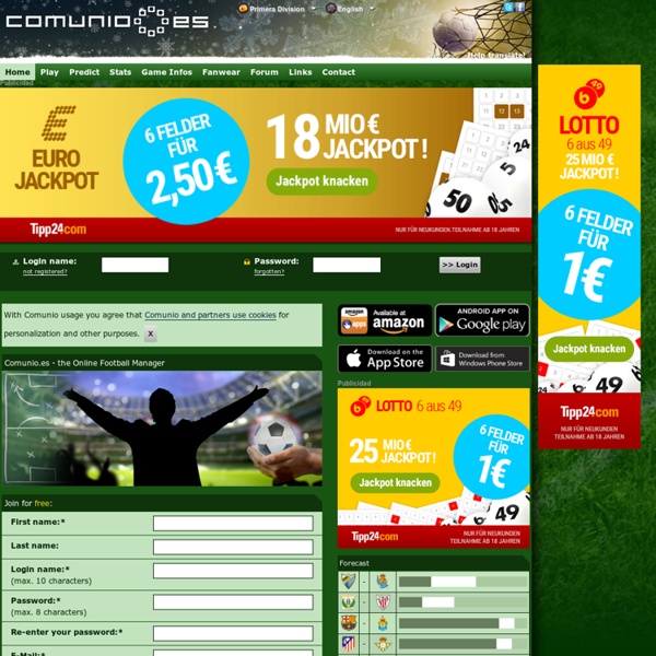 COMUNIO football manager, soccer manager, fantasy football, Liga BBVA manager