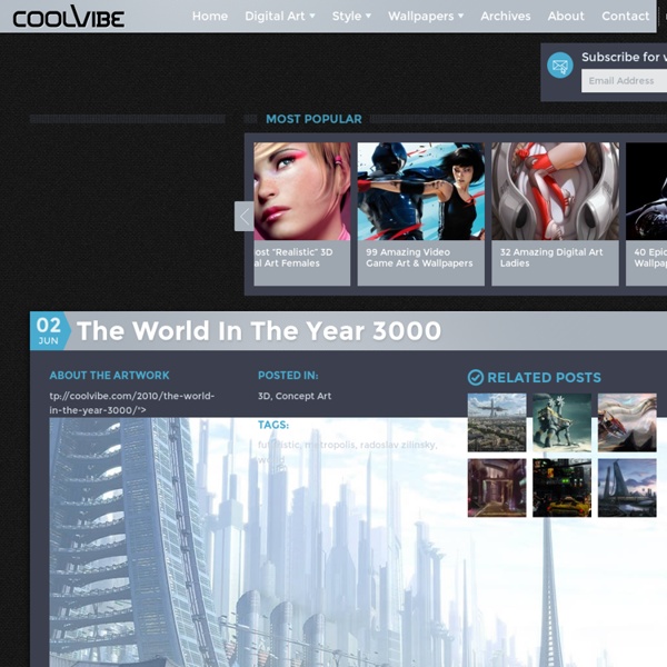 The World In The Year 3000 - 3D, Concept art