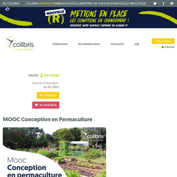 MOOC Conception en Permaculture