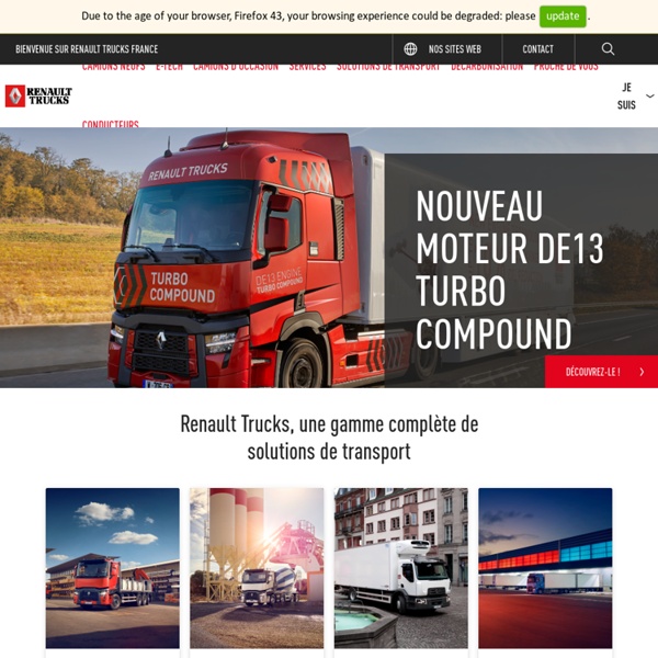 Utilitaires et camions neufs ou d'occasion ; services et accessoires poids lourds - Renault Trucks