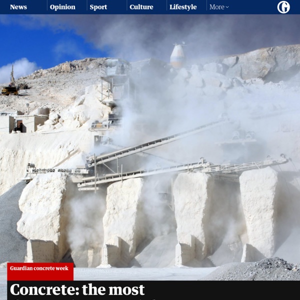 Concrete: the most destructive material on Earth