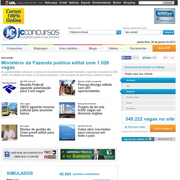 Concursos Públicos 2013 - Jornal dos Concursos