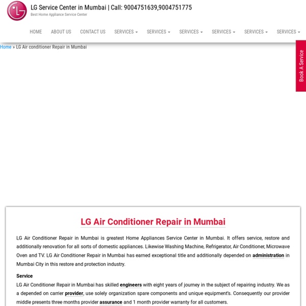 LG Air conditioner Repair in Mumbai