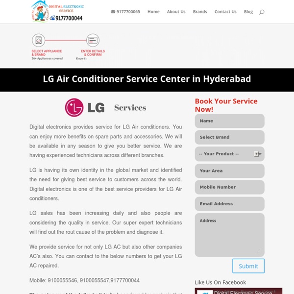 LG Air Conditioner Service Center in Hyderabad