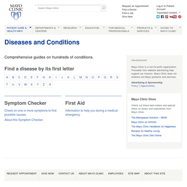 Diseases and Conditions