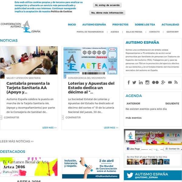 Página principal de Autismo España
