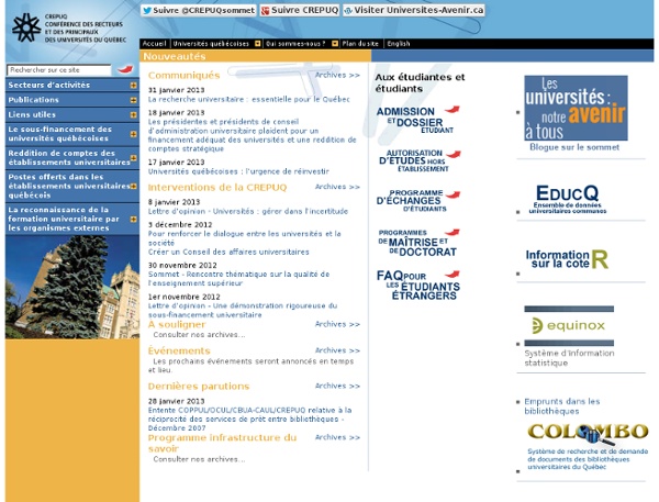 Conférence des recteurs et des principaux des universités du Québec