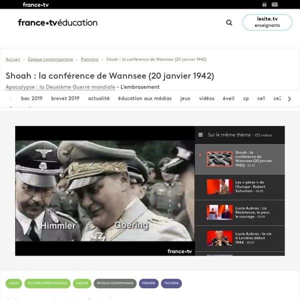 Shoah : la conférence de Wannsee (20 janvier 1942)