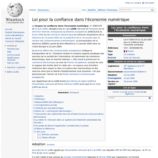 LCEN - wikipédia
