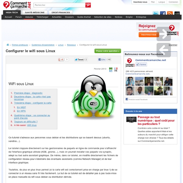 Configurer le wifi sous Linux