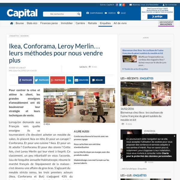 Ikea, Conforama, Leroy Merlin… leurs méthodes pour nous vendre plus