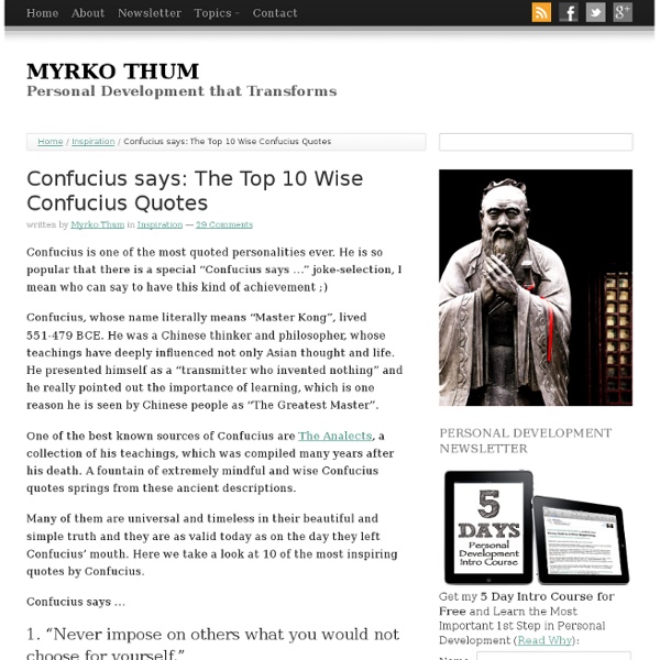 Confucius says: The Top 10 Quotes by Confucius